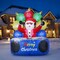 6FT Inflatable Santa DJ with Rotating Music Light and LED Display